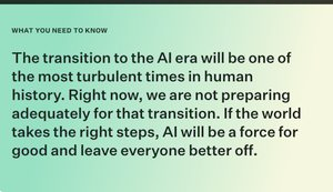 The Turbulent A.I. Era is Here. The Choices We Make Now are Critical.