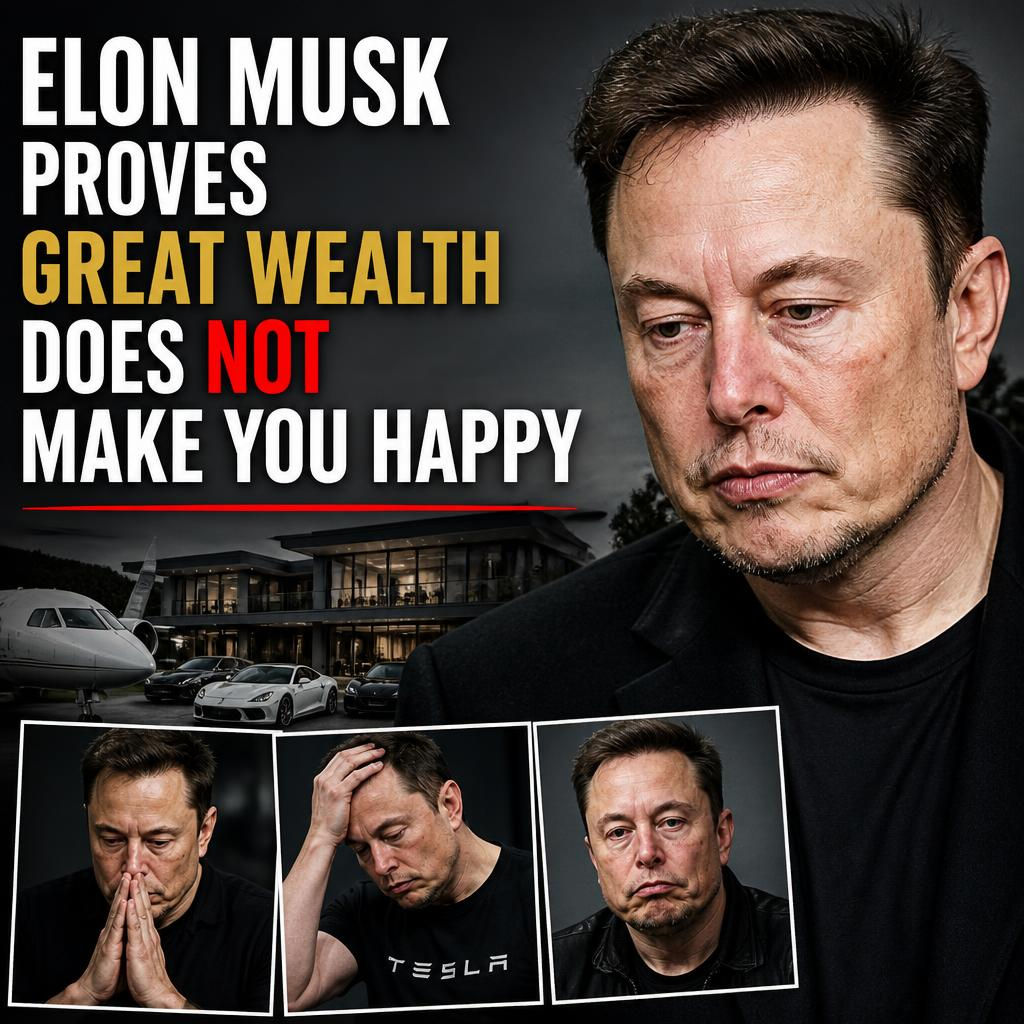 Elon Musk Proves Great Wealth Does Not Make You Happy