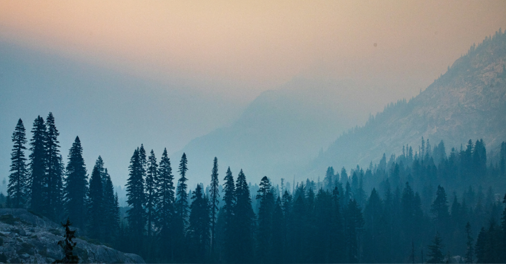 Haze Over Northern California From Wildfires to the South